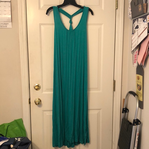 🇺🇸NWOT 🎉 HP 🎉 Aquamarine maxi dress, size L - Picture 2 of 5